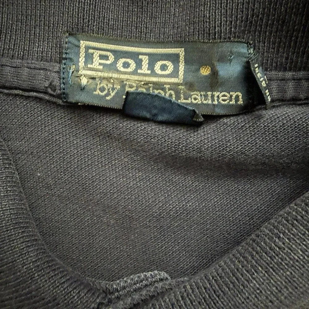 Vintage 2000's Polo Ralph Lauren Blue Polo Shirt Size Medium Y2K Kanye Preppy